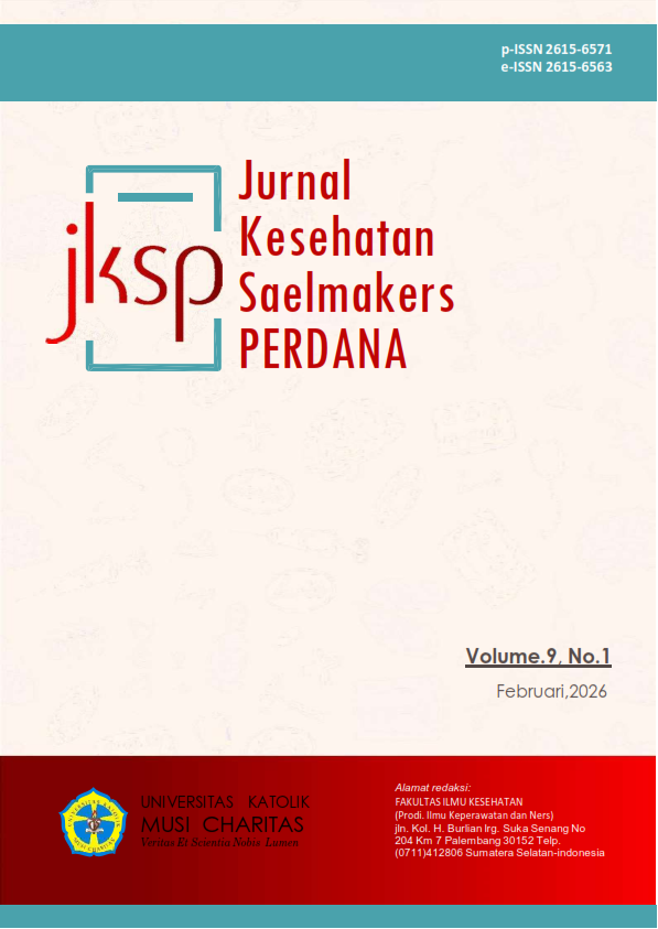 					View Vol. 9 No. 1 (2026): Jurnal Kesehatan Saelmakers PERDANA (JKSP)
				